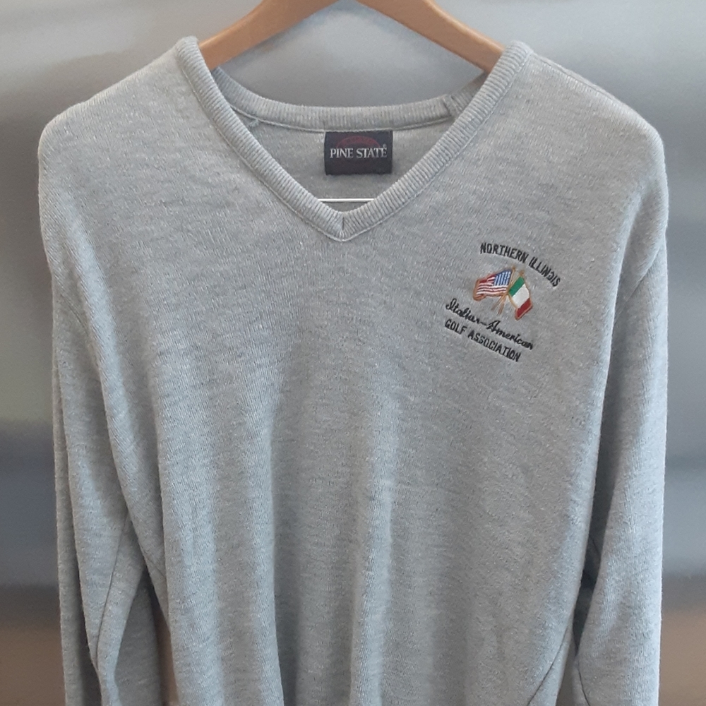 Pine State Men's XL V-Neck Sweater - VGC